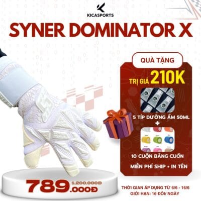 Găng Syner Dominator X Trắng