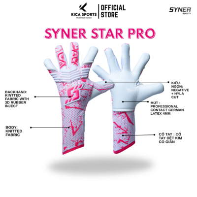 Găng Syner Star Pro Contact Hồng