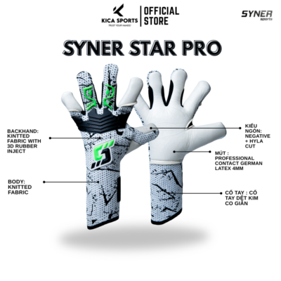 Găng Syner Star Pro Contact Xanh Lá