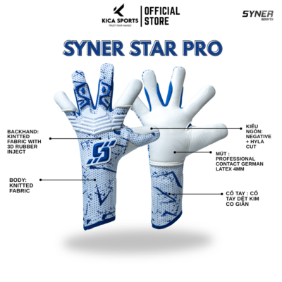 Găng Syner Star Pro Contact Xanh Dương